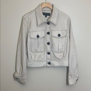 Marc New York Andrew Marc Cream Button Up Jacket